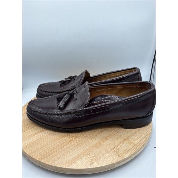 Sebago Hand Sewn Tassel Loafers Burgundy Leather Men\'s 11C Classic main image 8